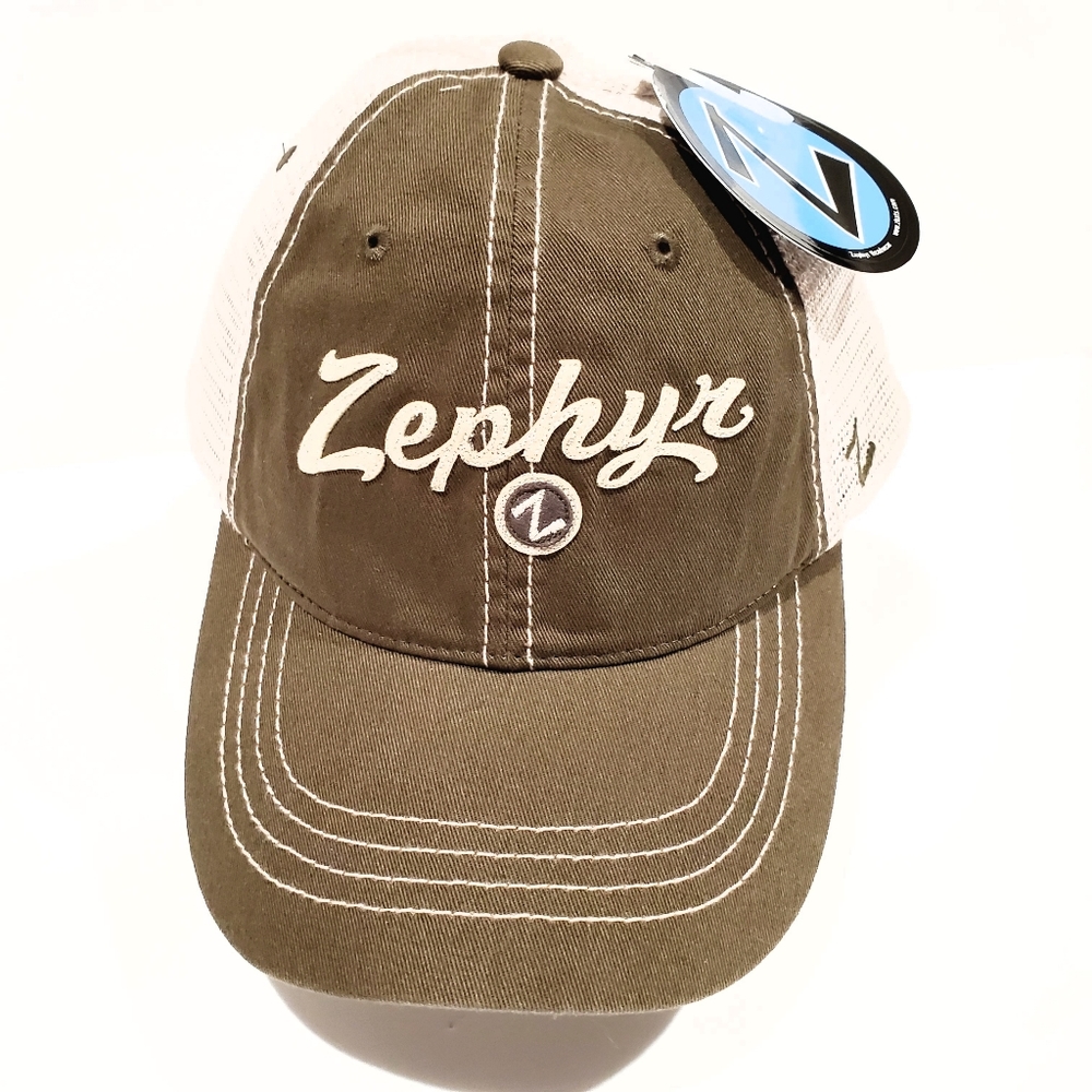 Zephyr Brand Custom Circle Z Gray Trucker Baseball Cap Hat Unisex OSFM NWT - Picture 3 of 12